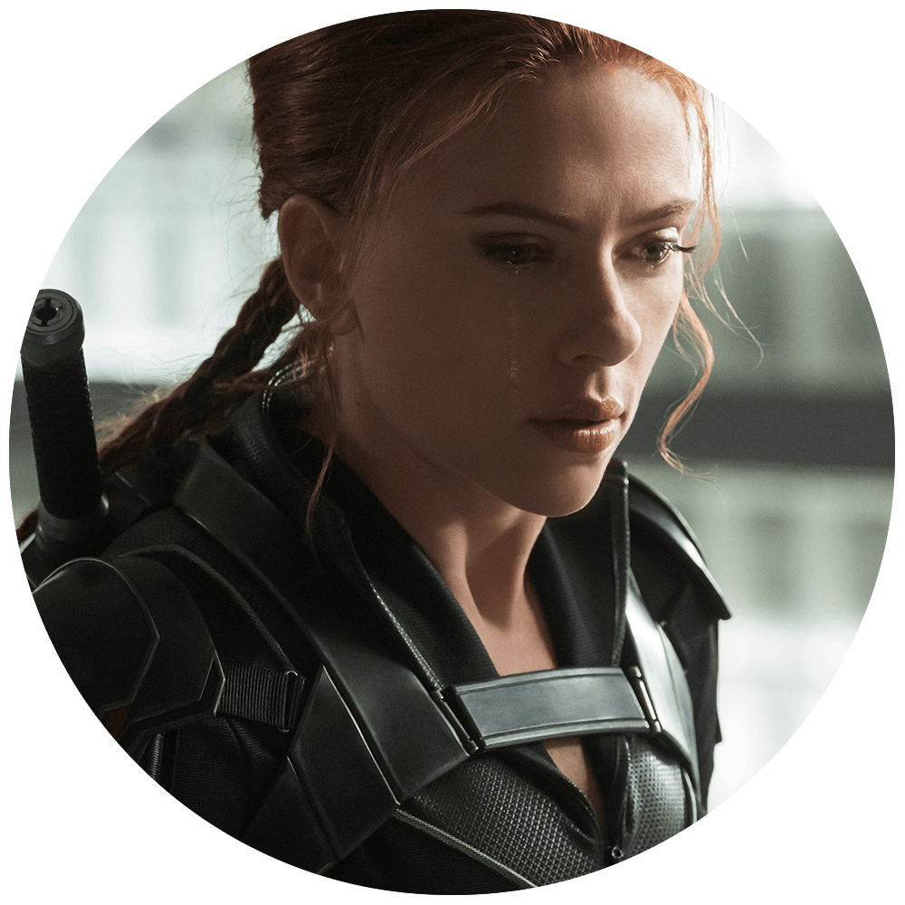 Scarlett Johansson in and as Black Widow
