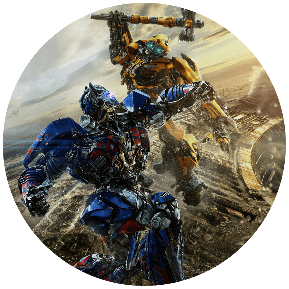 Optimus Prime and Bumblebee in Transformers: The Last Knight