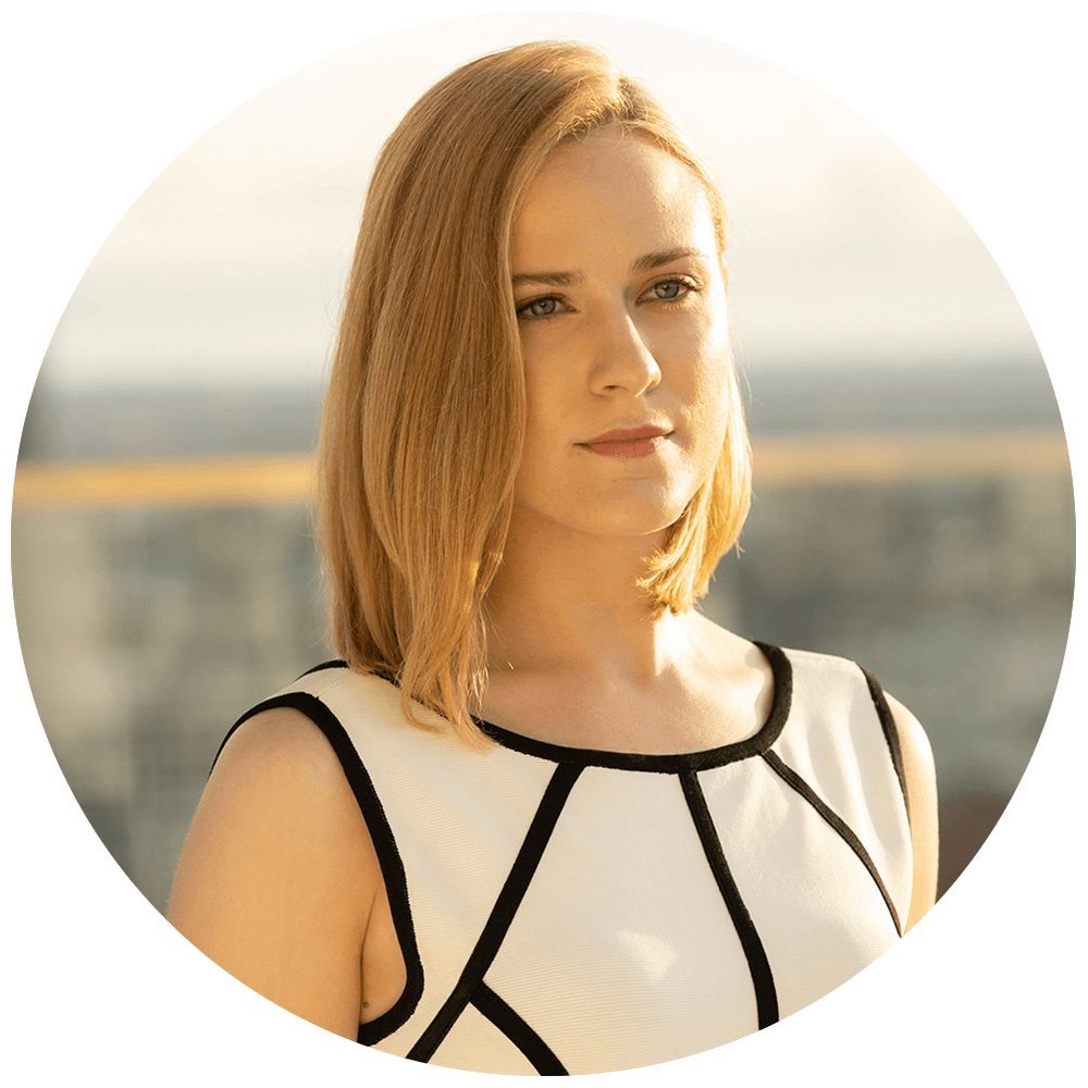 Evan Rachel Wood as Dolores Abernathy in Westworld: Season 3