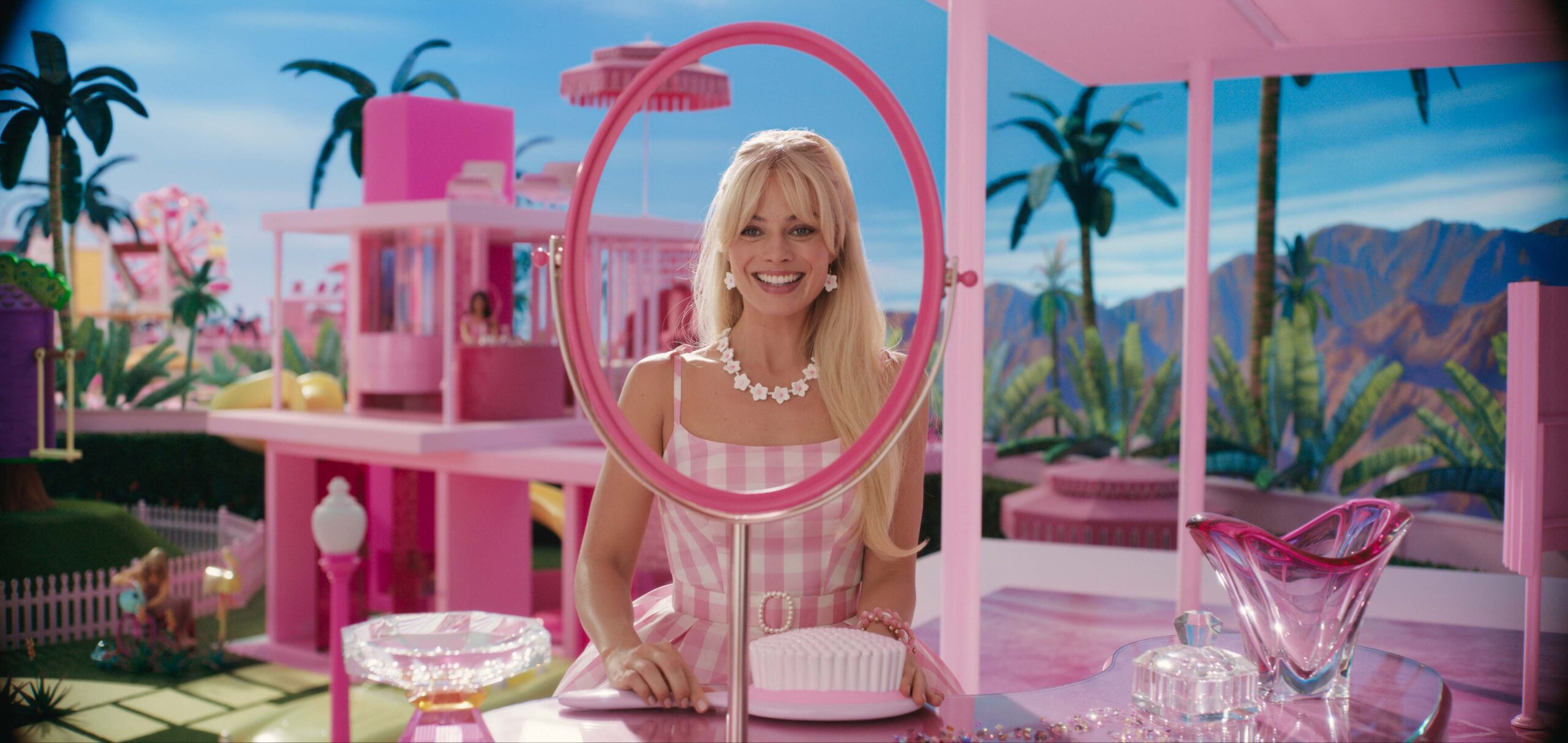 Margot Robbie in and as Barbie