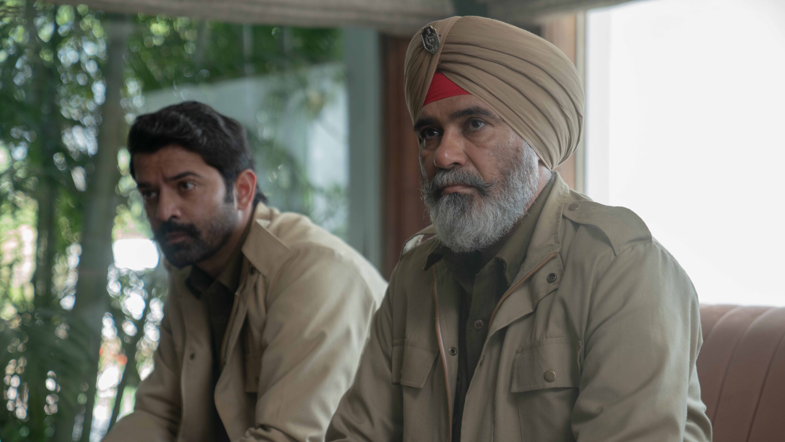 Barun Sobti as Amarpal Garundi and Suvinder Vicky as Balbir Singh in Kohrra