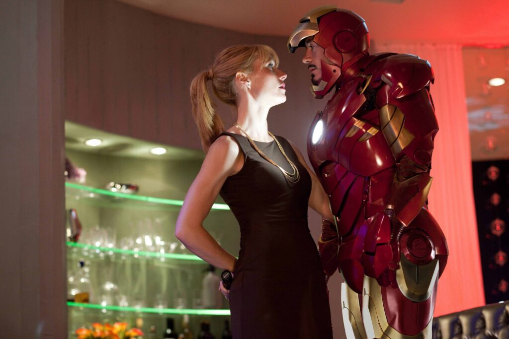 Gwyneth Paltrow and Robert Downey Jr. in Iron Man 2 (2010)