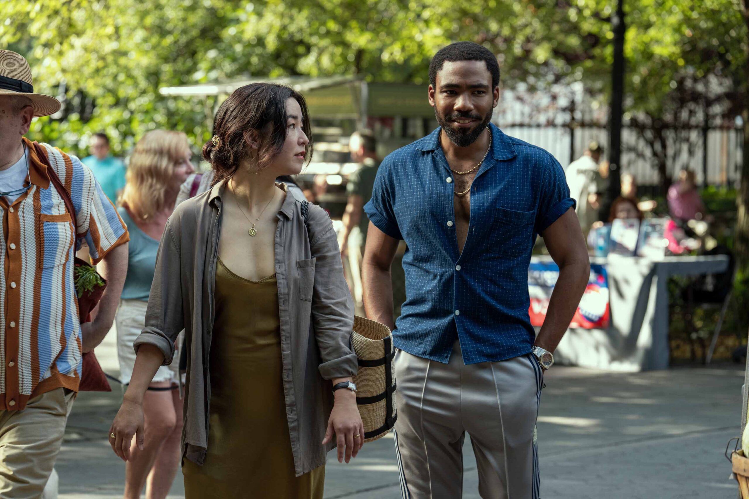 Maya Erskine and Donald Glover in Mr. & Mrs. Smith (2024)