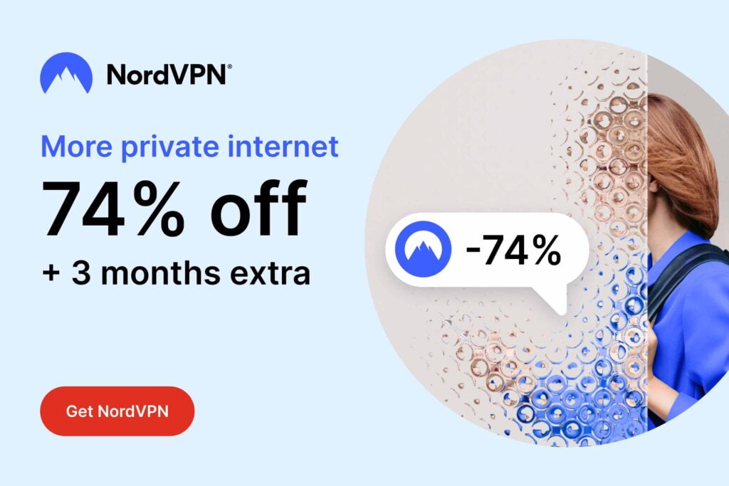 NordVPN sale offering 74 percent off and three months extra