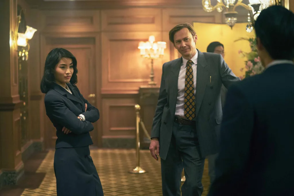 Anna Sawai, Jimmi Simpson in Pachinko