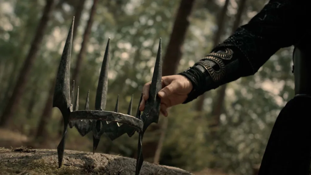 Morgoth crown in The Rings of Power season 2 episode 8